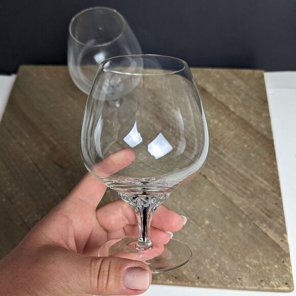 Belfor Exquisite Black stem cognac glass set of  2 - Picture 4 of 5